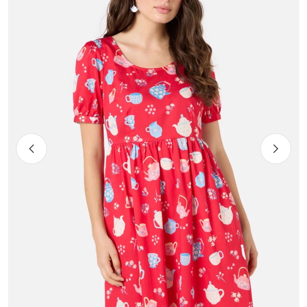 Princess Highway Red Tea Time Dress